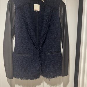 Rebecca Taylor Midnight Blue Tweed Jacket